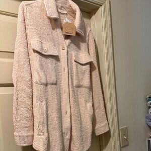 Kori Soft Pink Teddy Jacket